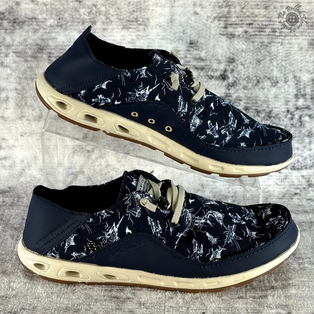 Columbia Men's Bahama Vent PFG Relaxed Boat Shoe‎ - Navy Blue - Size 8